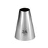 A silver metal piping nozzle with a conical shape, labeled "2A" on the side. The nozzle has a wide opening at the top and narrows towards the bottom.