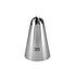 A stainless steel piping nozzle with a conical shape, featuring a pointed tip and two vertical slits at the top. The number "35" is clearly printed on the side of the nozzle.