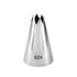 A metallic piping nozzle with a conical shape, featuring a fluted tip with five pointed openings at the top. The number "824" is engraved on the side of the nozzle. The background is plain and white, highlighting the nozzle&
