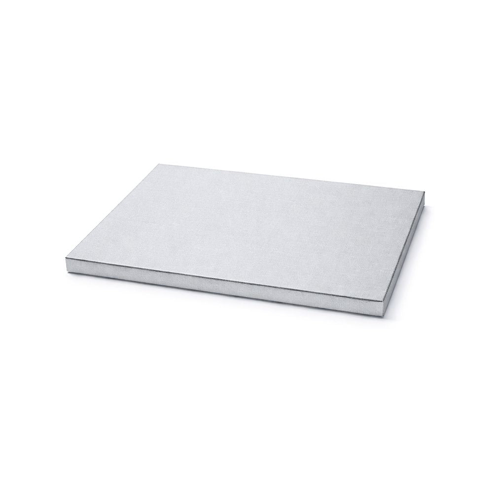 A white square sheet of paper on a white background, emphasizing simplicity and uniformity in color.