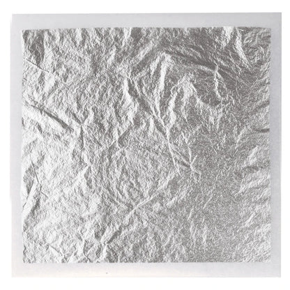 Deco Silver Leaf Sheets 8x8cm 25 sheets By PCB Creation