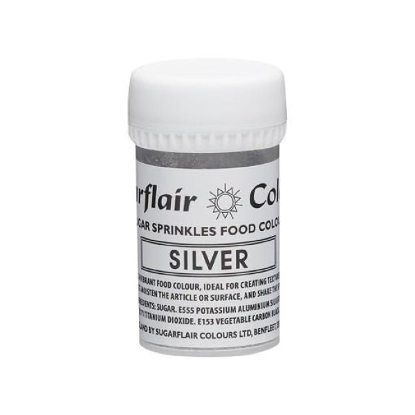 Sugarflair Sugar Sprinkles Silver 20g