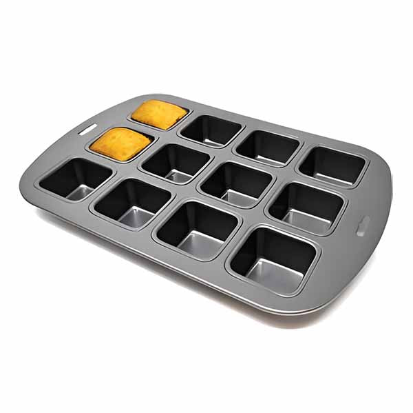 Square Cupcake/Brownie Pan - 12 Cavity