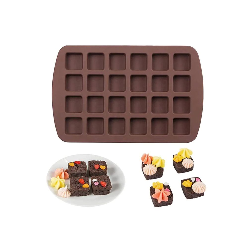Square Cube Shape Silicone Mould (24 cavity)