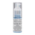 A cylindrical spray bottle containing Electric Blue edible glitter dust. The bottle has a clear outer casing and a pump nozzle at the top. The label features the text "Sugarflair Colours" and "POWDER PUFF GLITTER DUST" along with "ELECTRIC BLUE." Additional text includes usage instructions and ingredients, emphasizing that it is for food use, nut-free, gluten-free, and GM-free. The glitter dust is visible inside the bottle, which has a light blue hue.