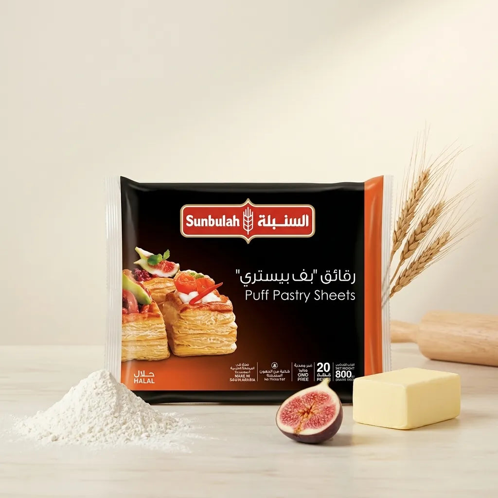 Sunbulah Frozen Puff Pastry Square 800G