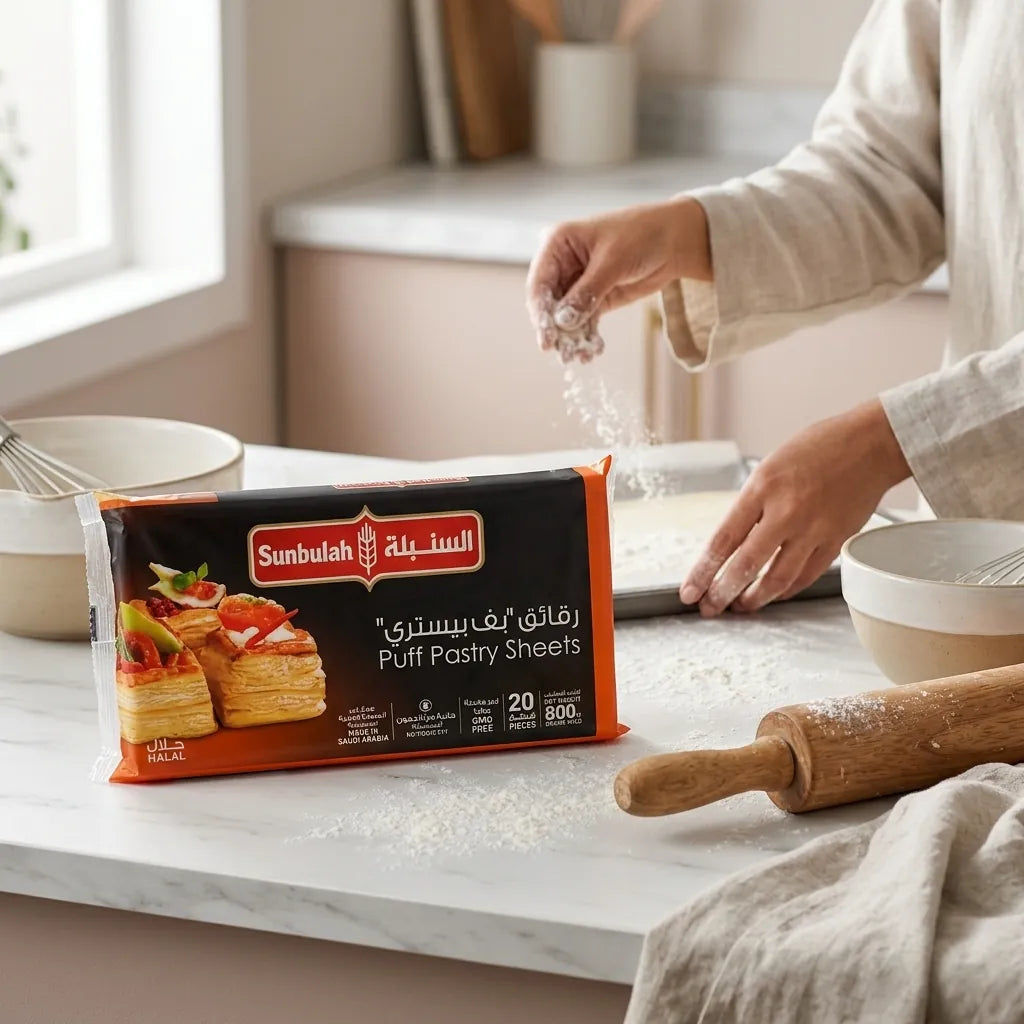 Sunbulah Frozen Puff Pastry Square 800G