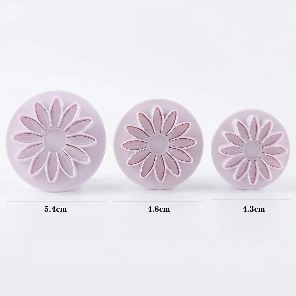 Sunflower/Gerbera Plunger Cutter Set of 3