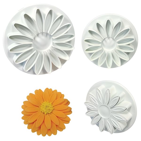 Plunger Cutter - Sunflower Shape - Set of 3 (No. 4-1)