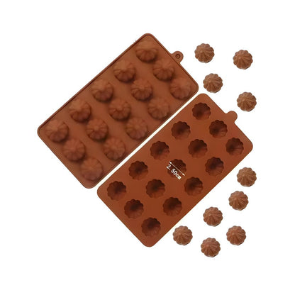 Sunflower Shaped Silicone Mould - 15 Cavity