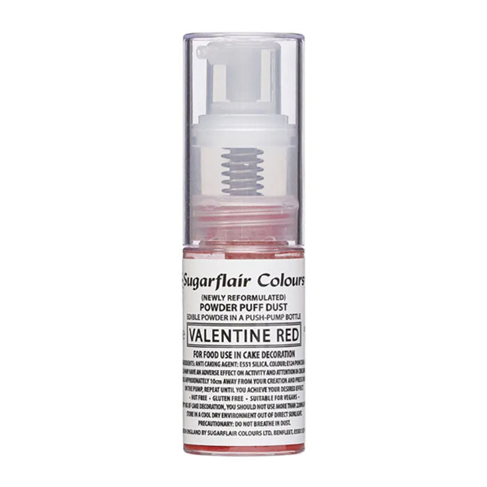 Sugarflair Powder Puff Dust Spray 30ml - Valentine Red