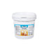 A glass jar with a clear body and a polished metal base, combining functionality with modern aesthetics.