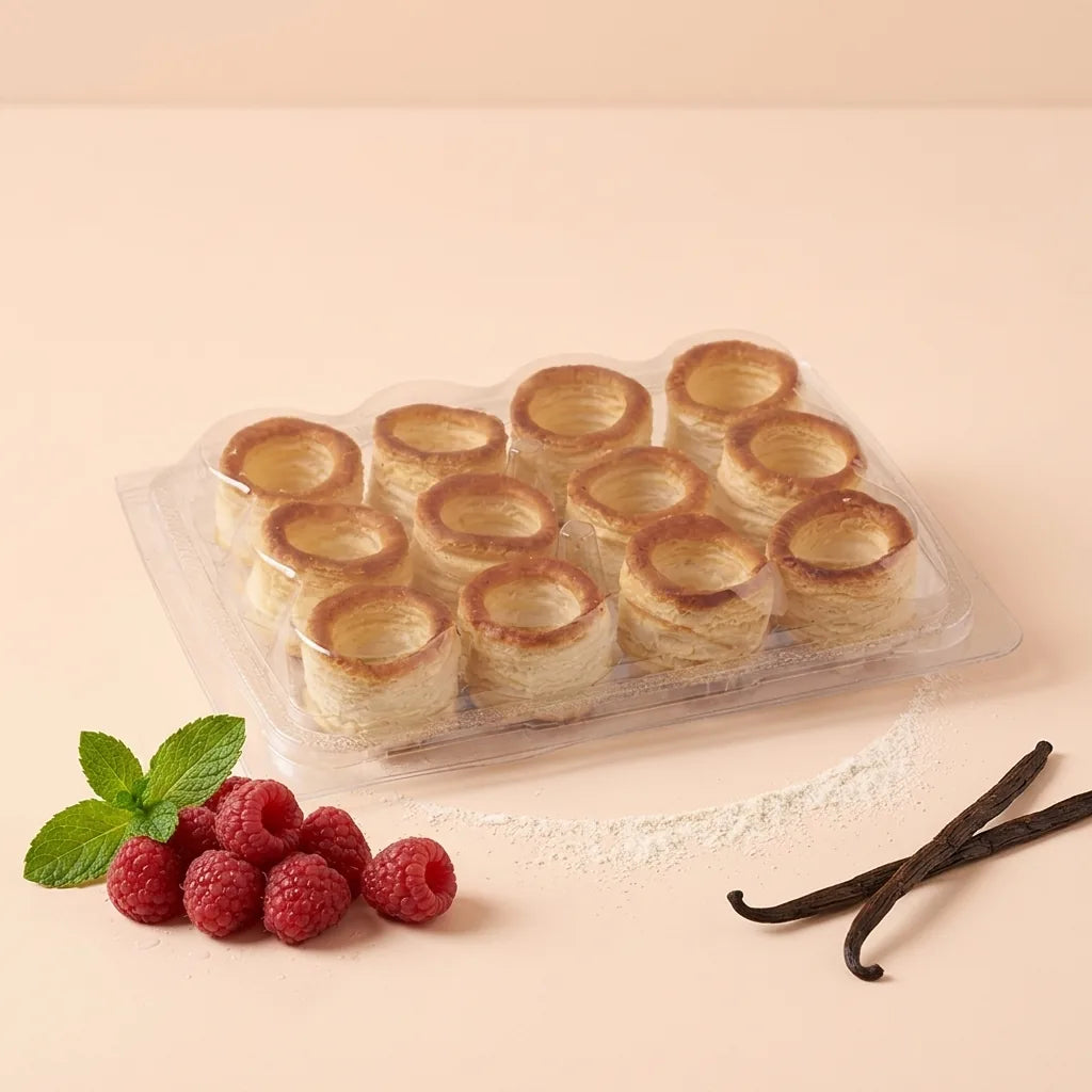 Confiletas Mini Round Vol-au-Vent 38mm 12pcs