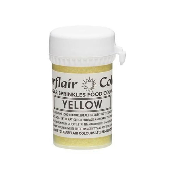 Sugarflair Sugar Sprinkles Yellow 20g