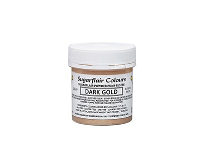 Sugarflair Edible Glitter Dust Powder 25g – Dark Gold-min