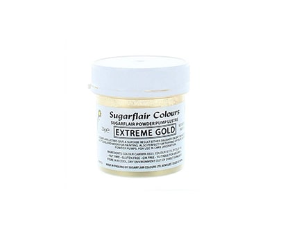Sugarflair Edible Glitter Dust Powder 25g – Extreme Gold-min