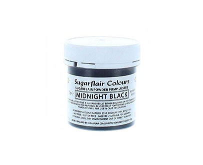 Sugarflair Edible Glitter Dust Powder 25g – Midnight Black-min