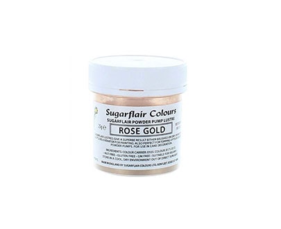 Sugarflair Edible Glitter Dust Powder 25g – Rose Gold-min