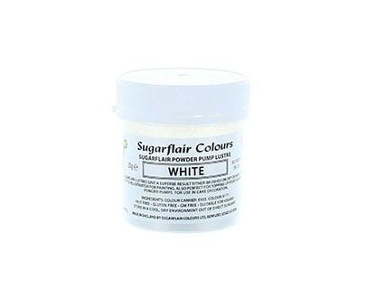 Sugarflair Edible Glitter Dust Powder 25g – White-min