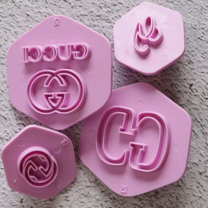 O'Creme Gucci Symbol Gumpaste Cutters, Set of 4 Assorted Gumpaste