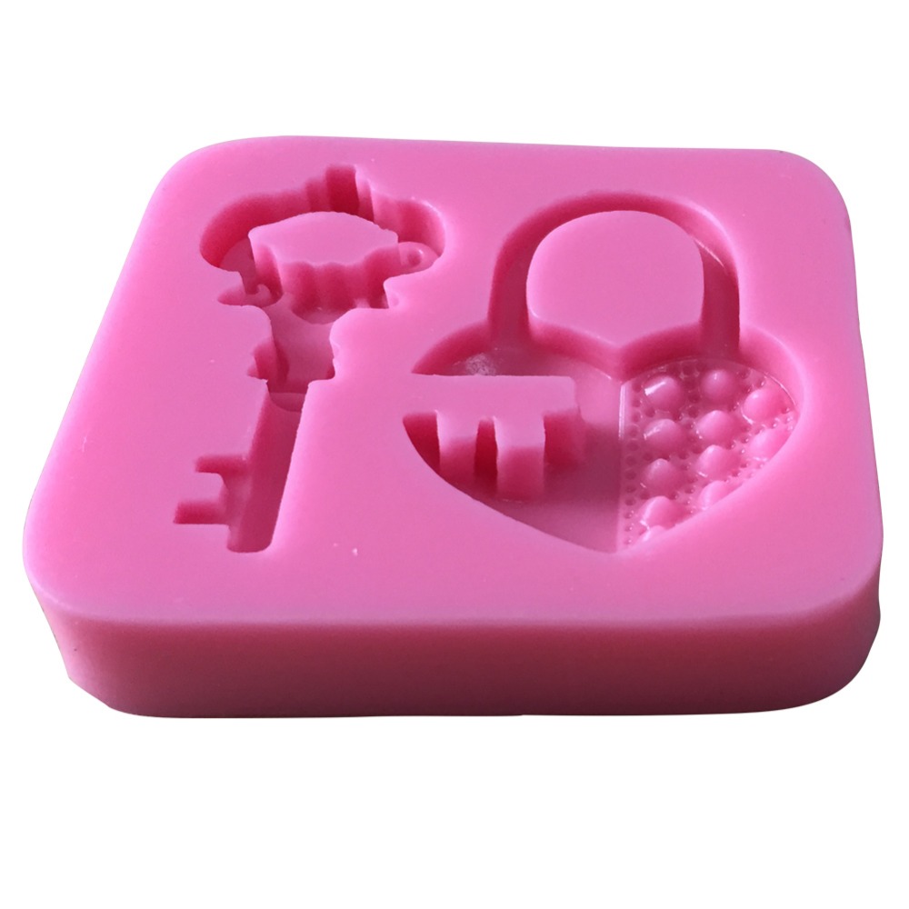 Heart-Lock-Key-Silicone-Mould