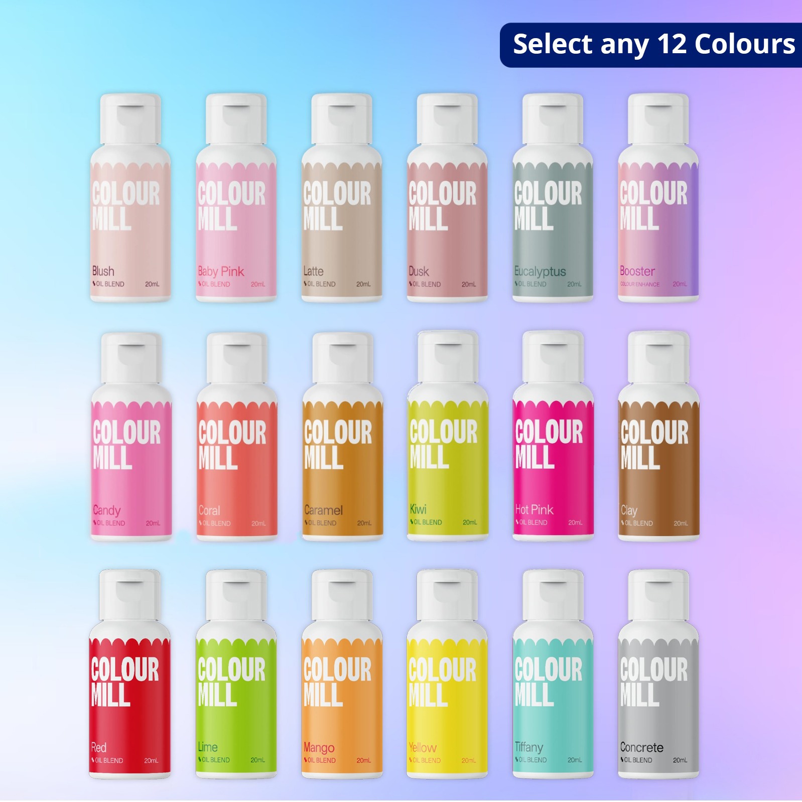 Select any 12 colours