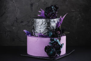 Chocolate Blackberry Elegantly Gothic Cake